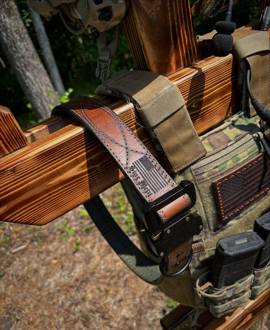 Custom Leather Outer Gun belts