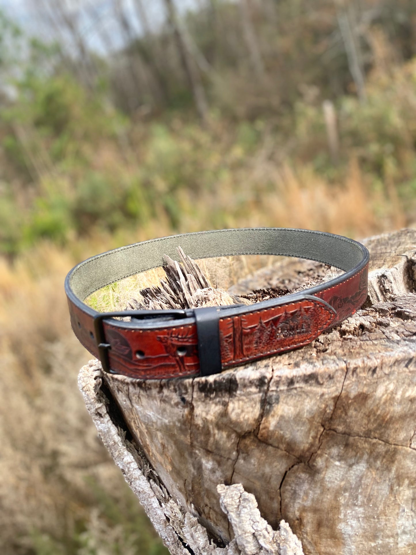 Full grain leather belt